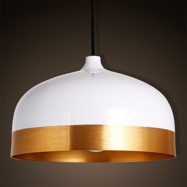 Подвесной светильник Cone Lux Pendant White Белый Глянцевое золото в Ижевске | Loft Concept 