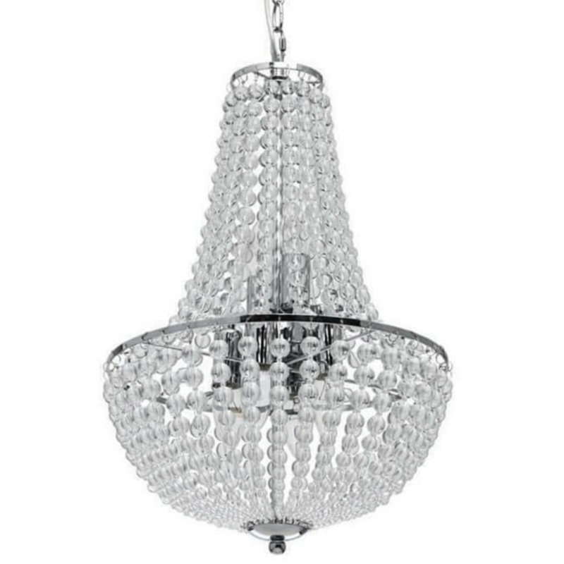 Люстра Virginia Clear Beads Chandelier chrome Хром Прозрачное Стекло в Ижевске | Loft Concept 