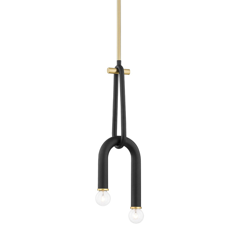 Светильник Paulson floppy pendant gold Черный Золотой в Ижевске | Loft Concept 