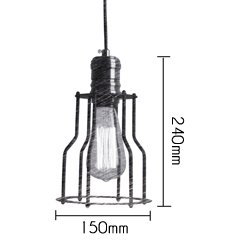 Подвесной светильник Loft Industrial Cage Filament Pendant в Ижевске