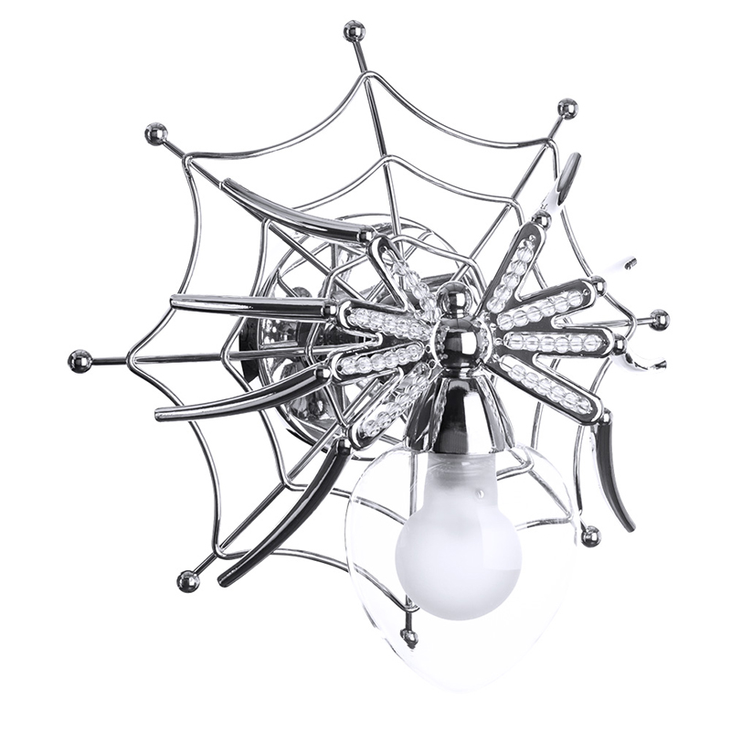 Бра Паук с паутиной Spiders lamp  Серебряный в Ижевске | Loft Concept 