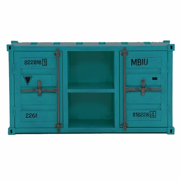 ТВ тумба Морской контейнер Loft TV container turquoise Бирюзовый в Ижевске | Loft Concept 