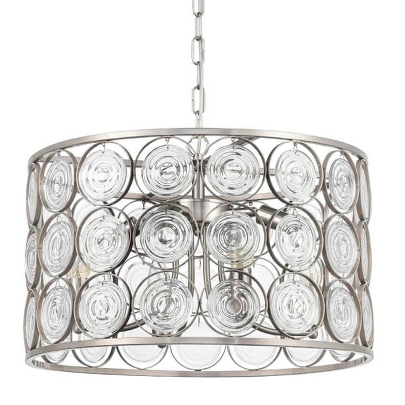 Люстра Edalina Chandelier nickel satin 50 Прозрачный (Transparent) Никель Сатин в Ижевске | Loft Concept 