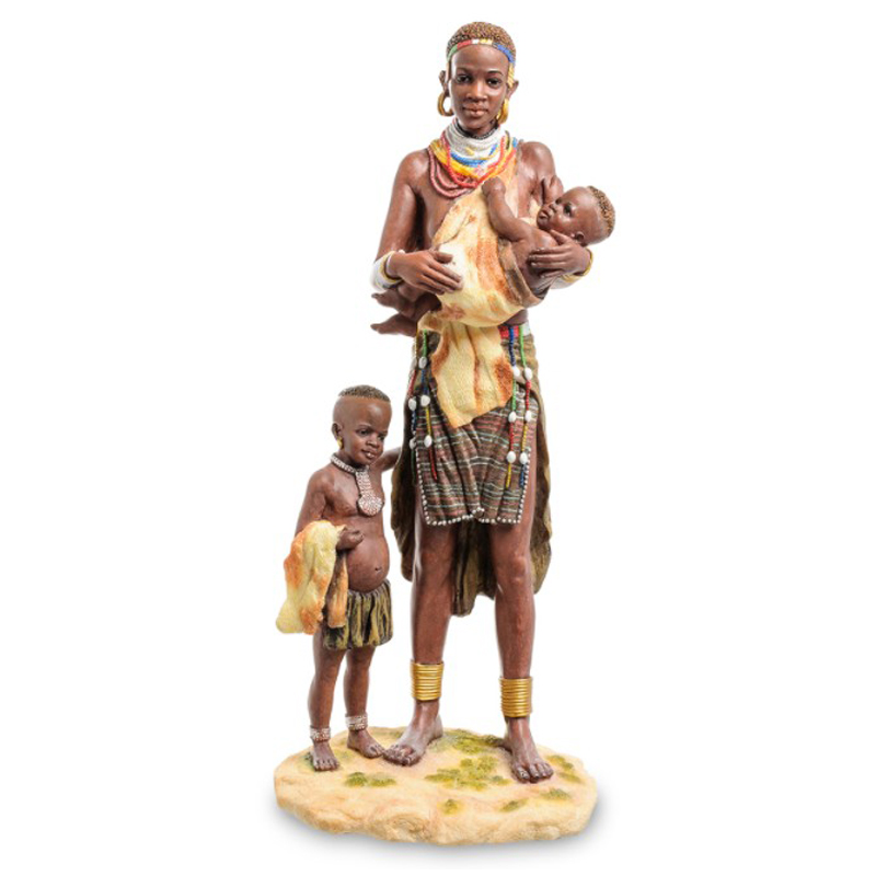 Статуэтка African woman with children Коричневый Мульти в Ижевске | Loft Concept 