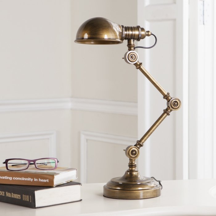 Настольная лампа Brass Steampunk Table Lamp Бронза в Ижевске | Loft Concept 