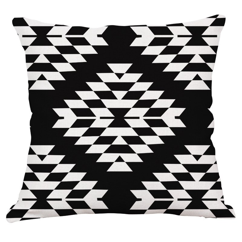 Декоративная подушка Black and White Pattern #3 Черно-белый в Ижевске | Loft Concept 