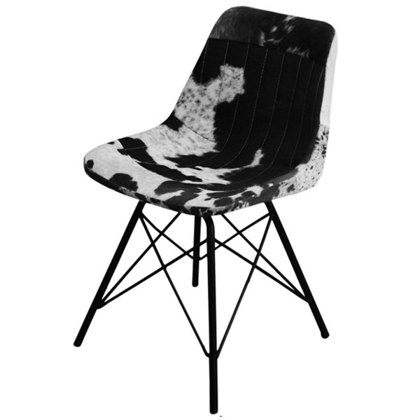 Стул Stlye Cowhide Chair Черно-белый в Ижевске | Loft Concept 