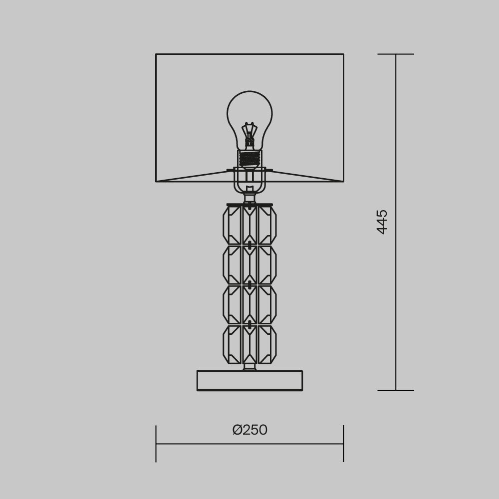 Настольная лампа Cut Stone Base в Ижевске