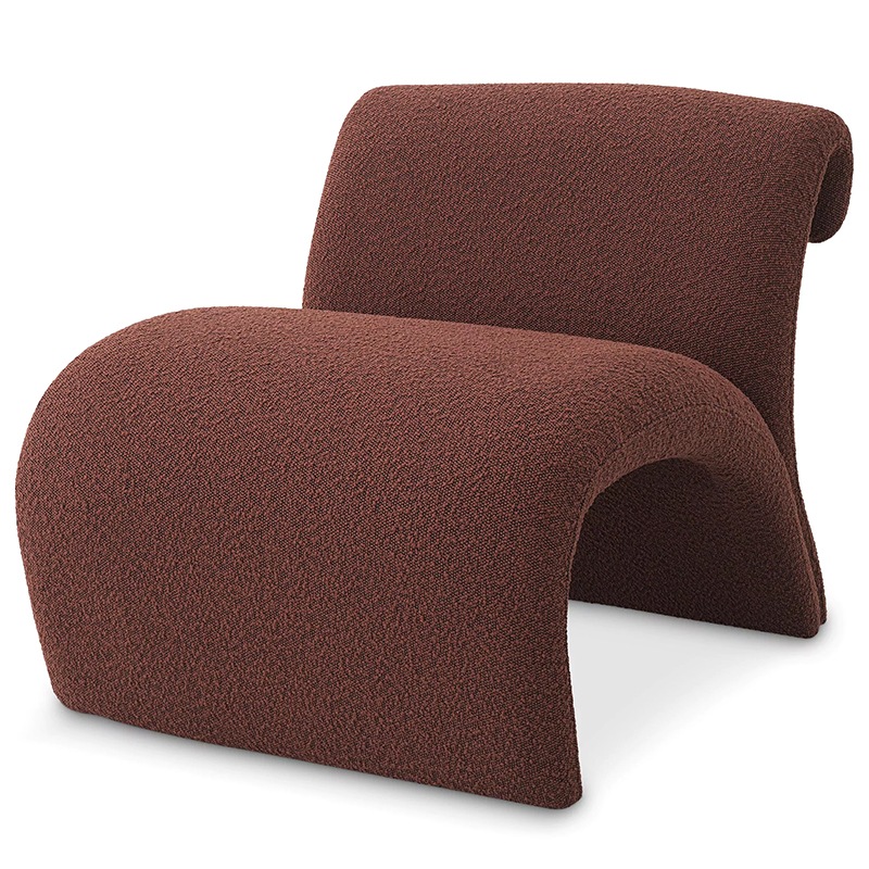 Кресло Eichholtz Chair Vignola Boucle Rouge Бургундский красный в Ижевске | Loft Concept 