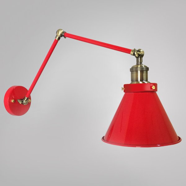 Бра Gloce Cone Shade Loft Industrial Red  в Ижевске | Loft Concept 