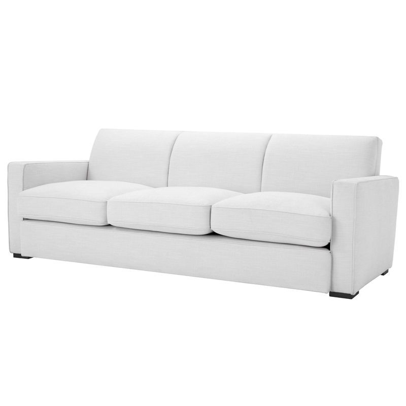 Диван Eichholtz Sofa Edmond white Белый Черный в Ижевске | Loft Concept 