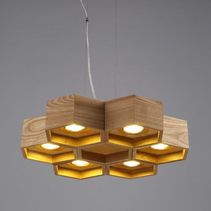 Люстра Honeycomb 6 Loft Wooden Ecolight  в Ижевске | Loft Concept 