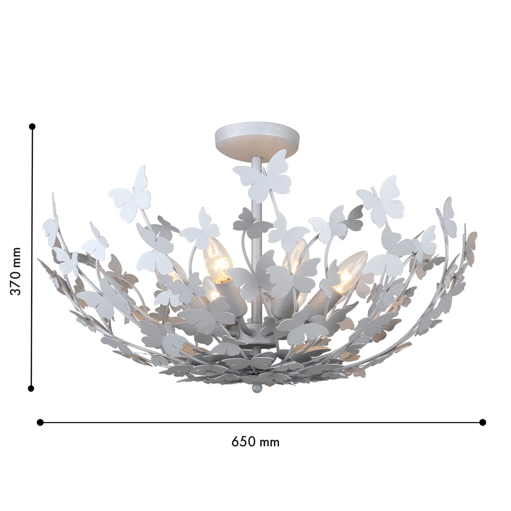 Потолочный светильник с абажуром оформленным в виде стаи бабочек Eternal Butterflies в Ижевске