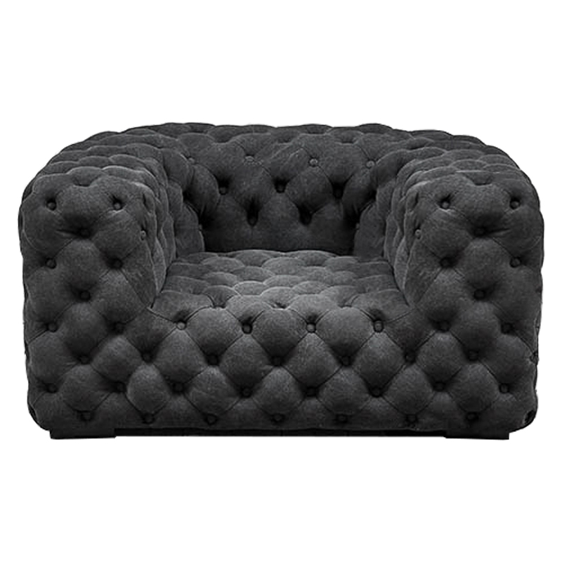 Кресло Soho Tufted Graphite Armchair Графит в Ижевске | Loft Concept 