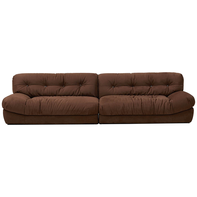 Диван коричневый Harlan Sofa Brown Коричневый в Ижевске | Loft Concept 