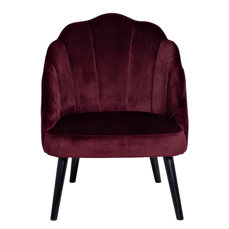 Кресло FolioFlower Armchair burgundy Бургундский красный Черный в Ижевске | Loft Concept 