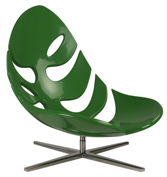 Кресло Monstera lounge chair Черный Зеленый Белый в Ижевске | Loft Concept 