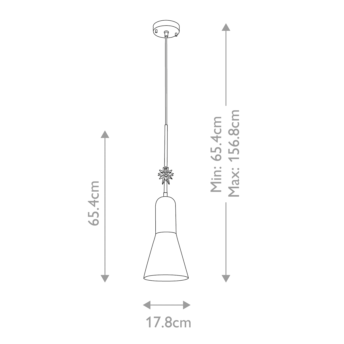  Подвесной светильник черного матового цвета с конусным плафоном 65 см Elstead Lighting в Ижевске