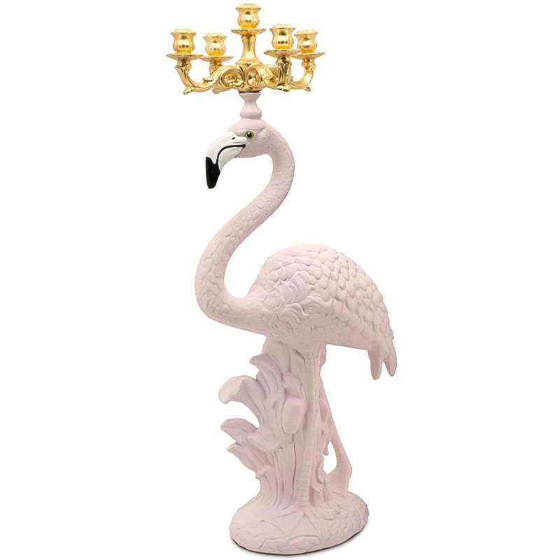 Подсвечник Candleholder Flamingo Bisc. Pink Gold Розовый Золотой в Ижевске | Loft Concept 