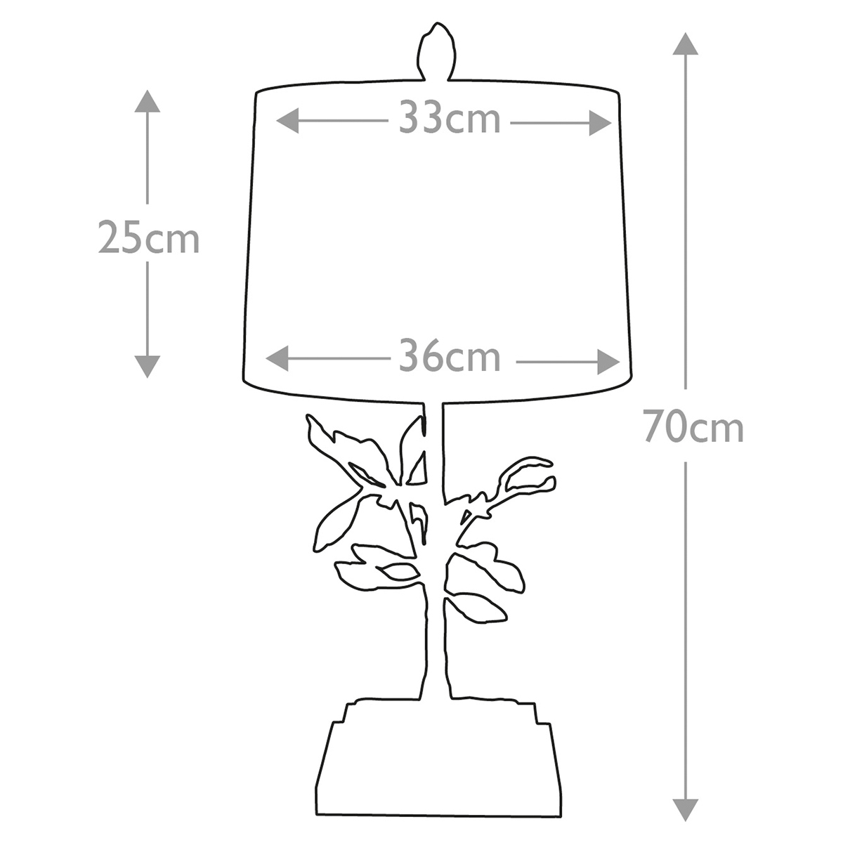 Настольная лампа с кремовым льняным цилиндрическим абажуром и ножкой в форме золотистой ветки Gilded Nola в Ижевске