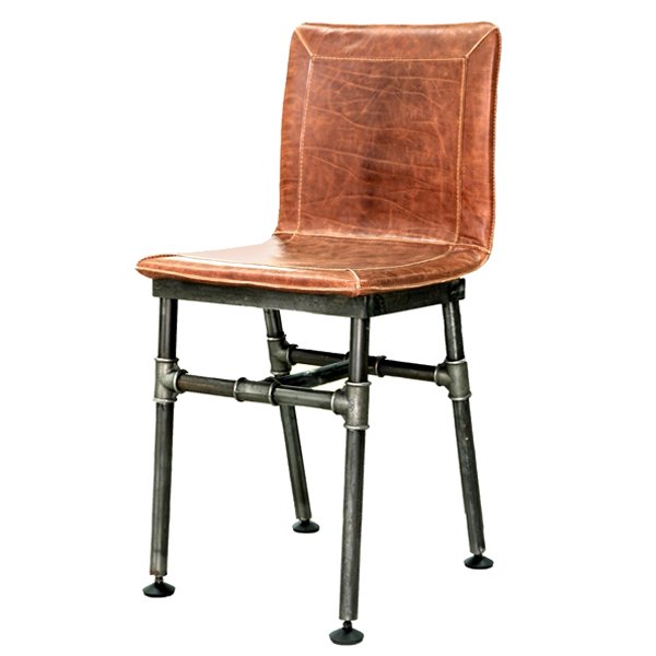 Барный стул Iron Loft Bar stool brown Коричневый винтаж Черный в Ижевске | Loft Concept 