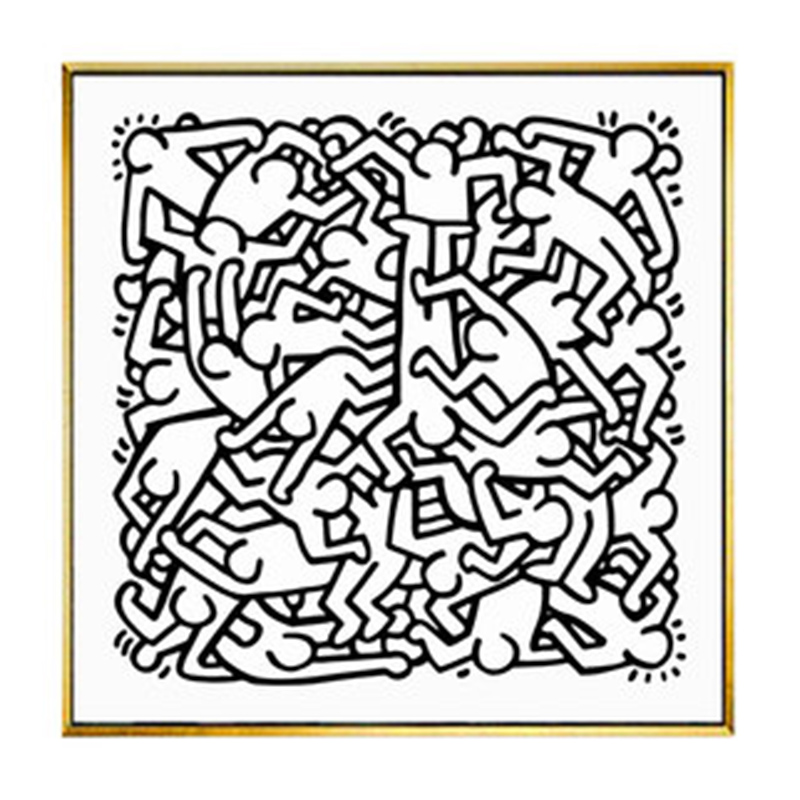 Постер Keith Haring 27 Черно-белый в Ижевске | Loft Concept 