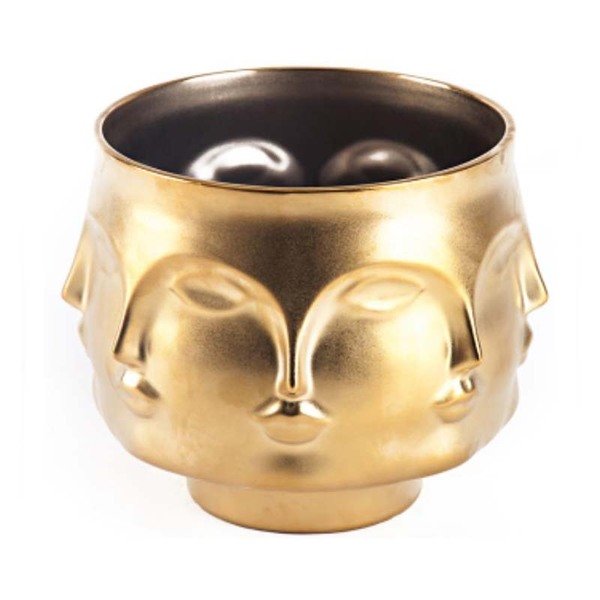 Ваза JONATHAN ADLER DORA MAAR BOWL GOLD Золотой в Ижевске | Loft Concept 