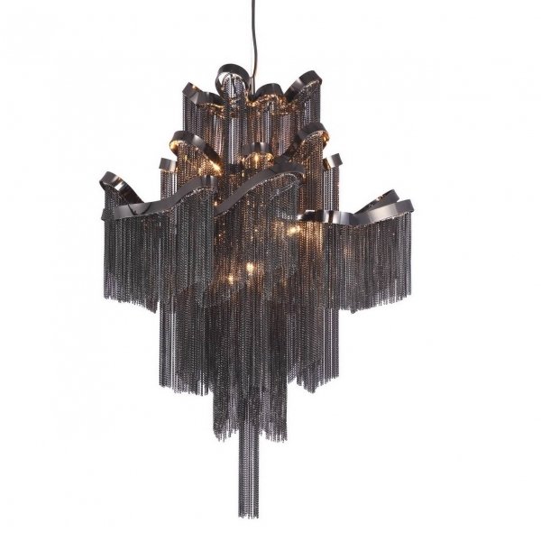 Люстра Ava Chain Atlantis Chandelier Black Черный в Ижевске | Loft Concept 