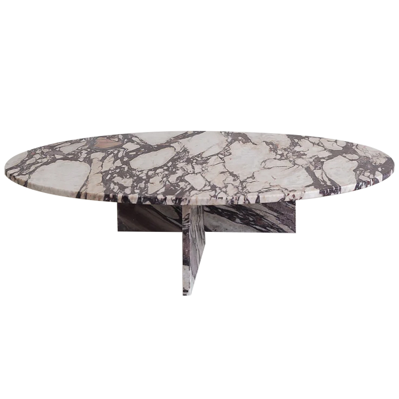 Кофейный стол Enzo Marble Coffee table Серый Бежево-серый Коричневый в Ижевске | Loft Concept 