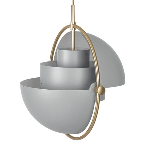 Люстра Louis Weisdorff Multi-lite Pendant Gray Латунь Серый в Ижевске | Loft Concept 