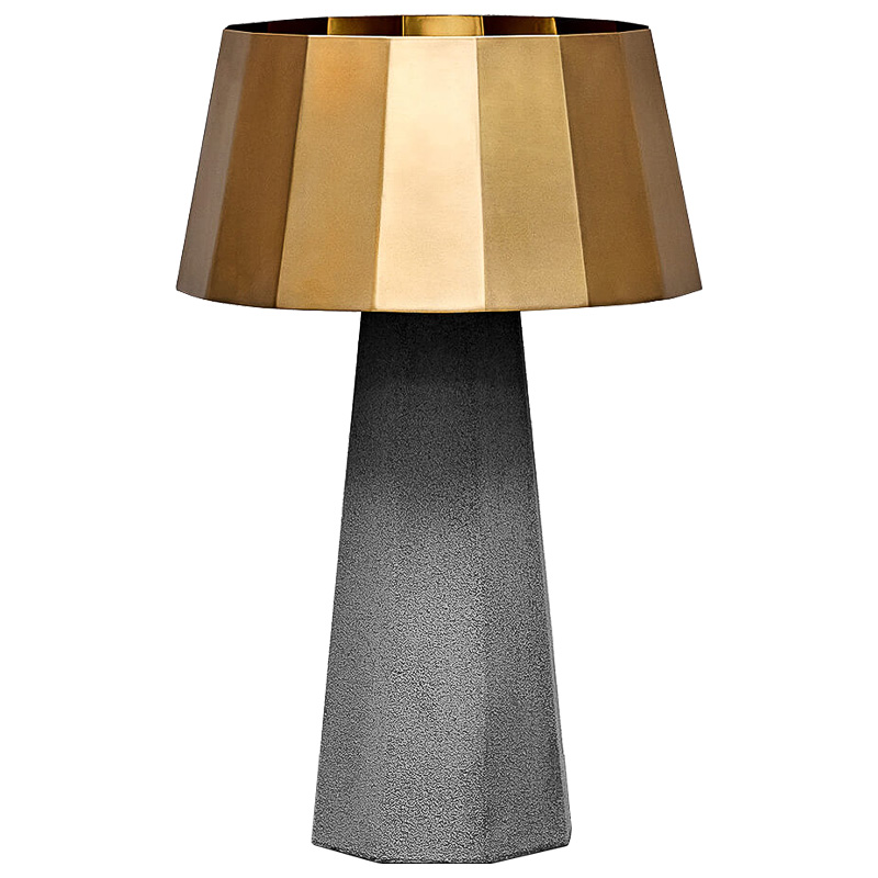 Настольная лампа Noe Concrete table lamp Серый Золотой в Ижевске | Loft Concept 