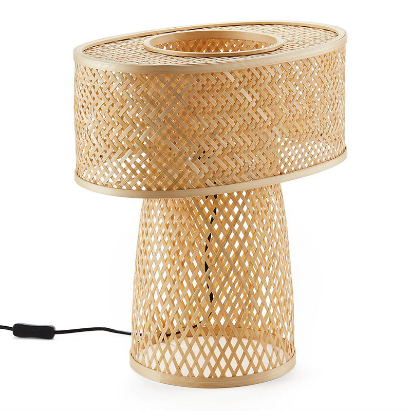 Настольная лампа Maren Wicker Table lamp Бежевый в Ижевске | Loft Concept 