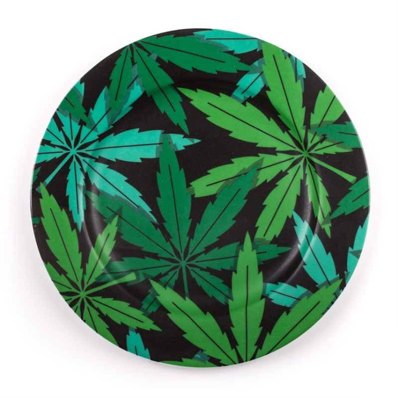 Тарелка Seletti Porcelain Plate Weed Зеленый в Ижевске | Loft Concept 