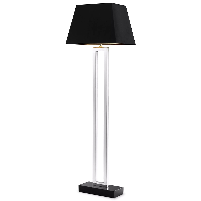 Торшер Eichholtz Floor Lamp Arlington Черный Никель в Ижевске | Loft Concept 