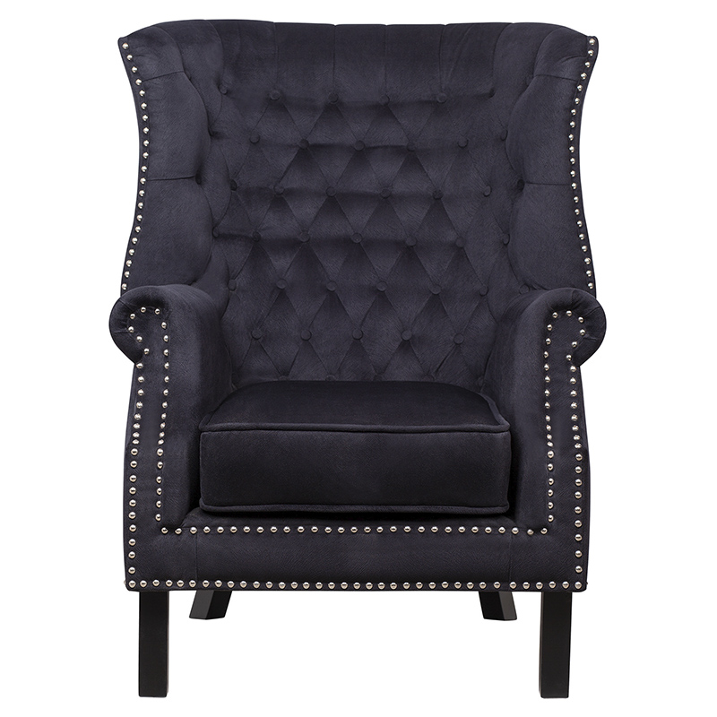 Кресло Charlie Armchair black velour Черный в Ижевске | Loft Concept 