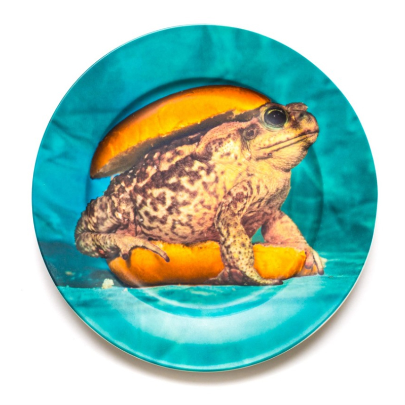 Тарелка Seletti Porcelain Plate Toad Бирюзовый в Ижевске | Loft Concept 