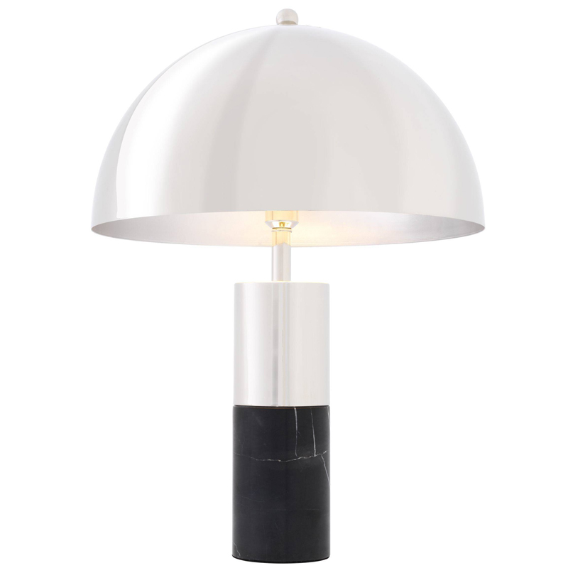 Настольная лампа Eichholtz Table Lamp Flair nickel Никель Черный в Ижевске | Loft Concept 