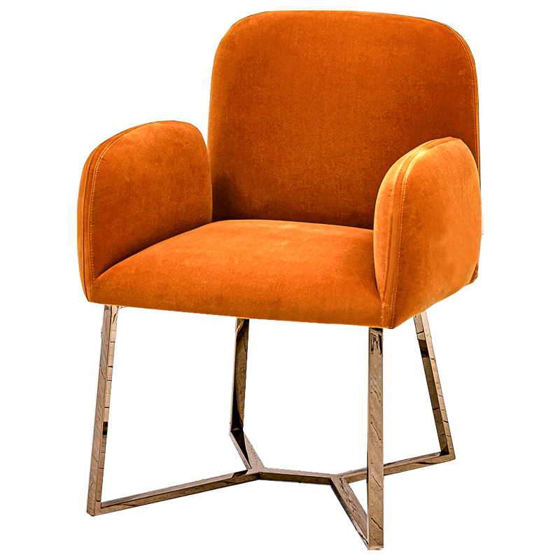 Стул Clifford Stool Orange Оранжевый Розовое золото в Ижевске | Loft Concept 