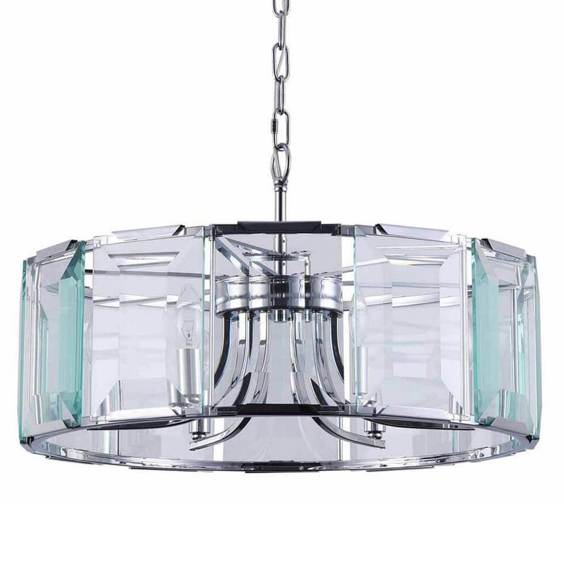 Люстра Harlow Crystal Round Chandelier chrome 6 Хром в Ижевске | Loft Concept 