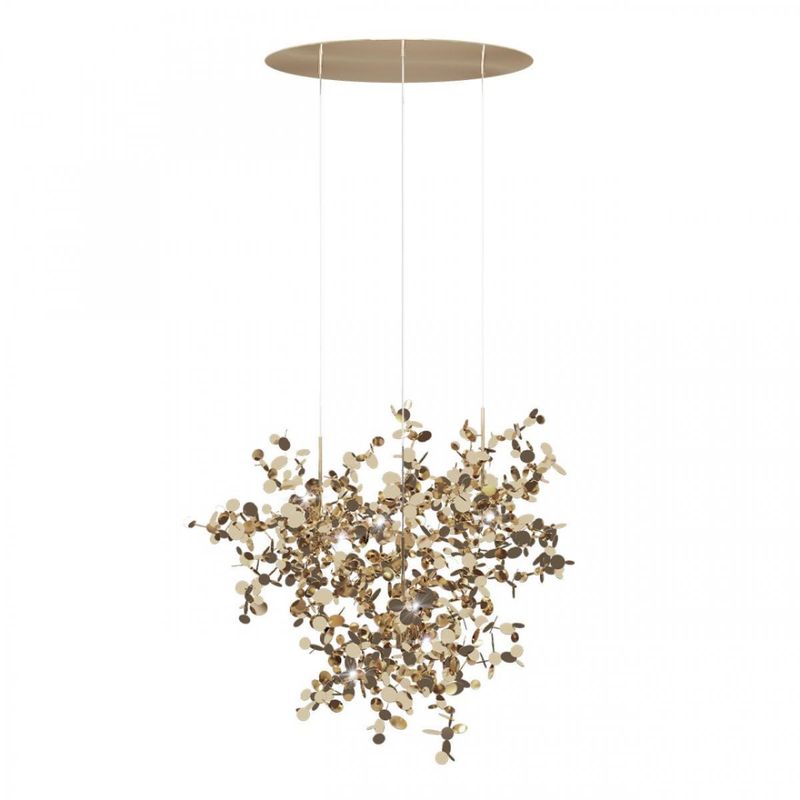 Люстра Terzani Argent Suspension Gold Pendant lamp диаметр 85 Золотой в Ижевске | Loft Concept 