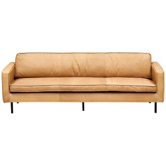 Диван Hubert Beige Leather Sofa Бежевый в Ижевске | Loft Concept 