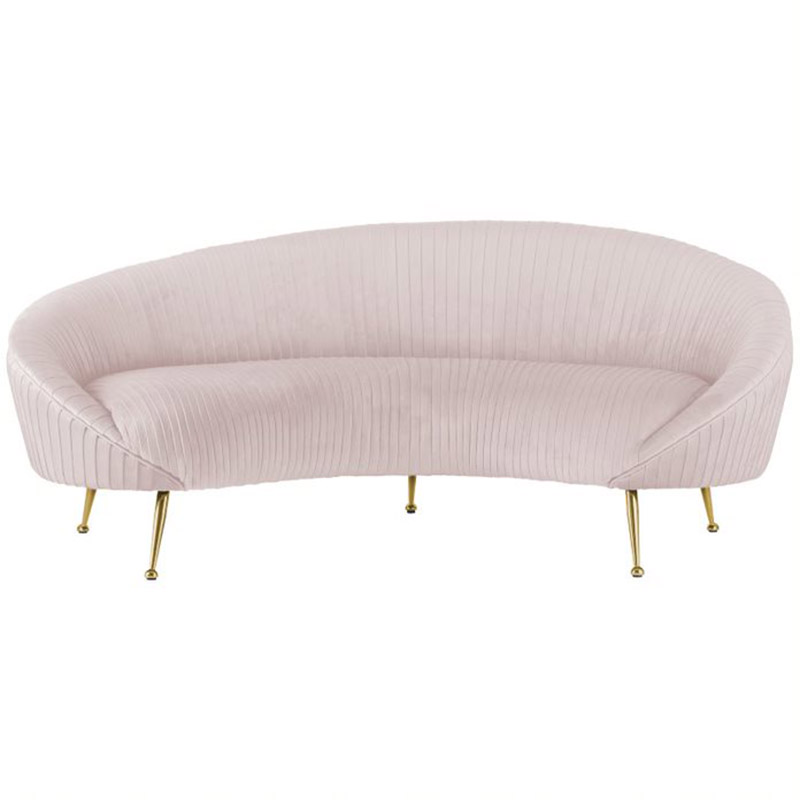 Диван Pebernat Lounge Sofa light pink Золотой Розовый пастельный в Ижевске | Loft Concept 