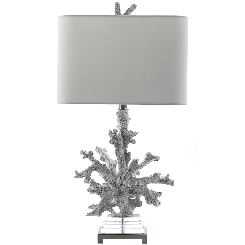 Настольная лампа Coral Grey Table Lamp Серый Прозрачный в Ижевске | Loft Concept 