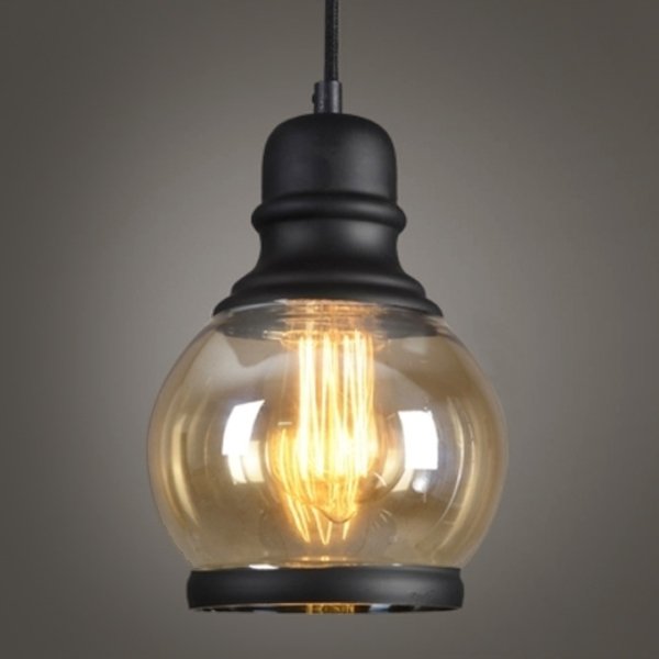 Подвесной светильник Loft Smoke Glass Pendant #2 Черный в Ижевске | Loft Concept 