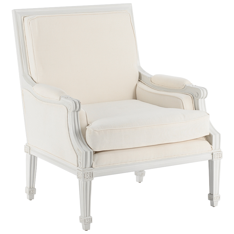 Кресло French Provence Armchair Ferrand ivory Белый ivory ( слоновая кость ) в Ижевске | Loft Concept 