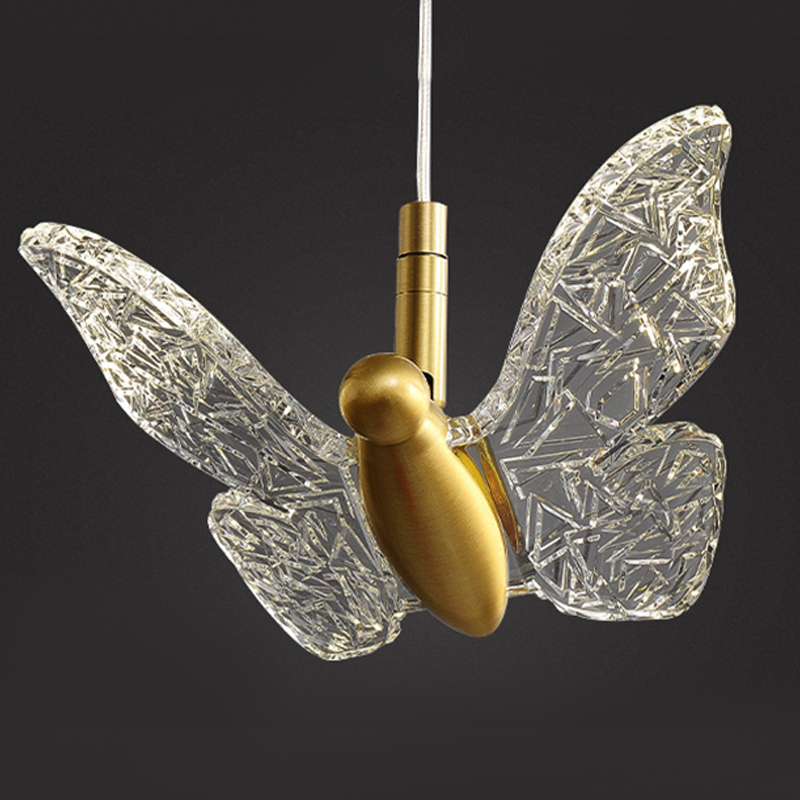 Butterfly Pendant Lamp H Прозрачный Латунь в Ижевске | Loft Concept 