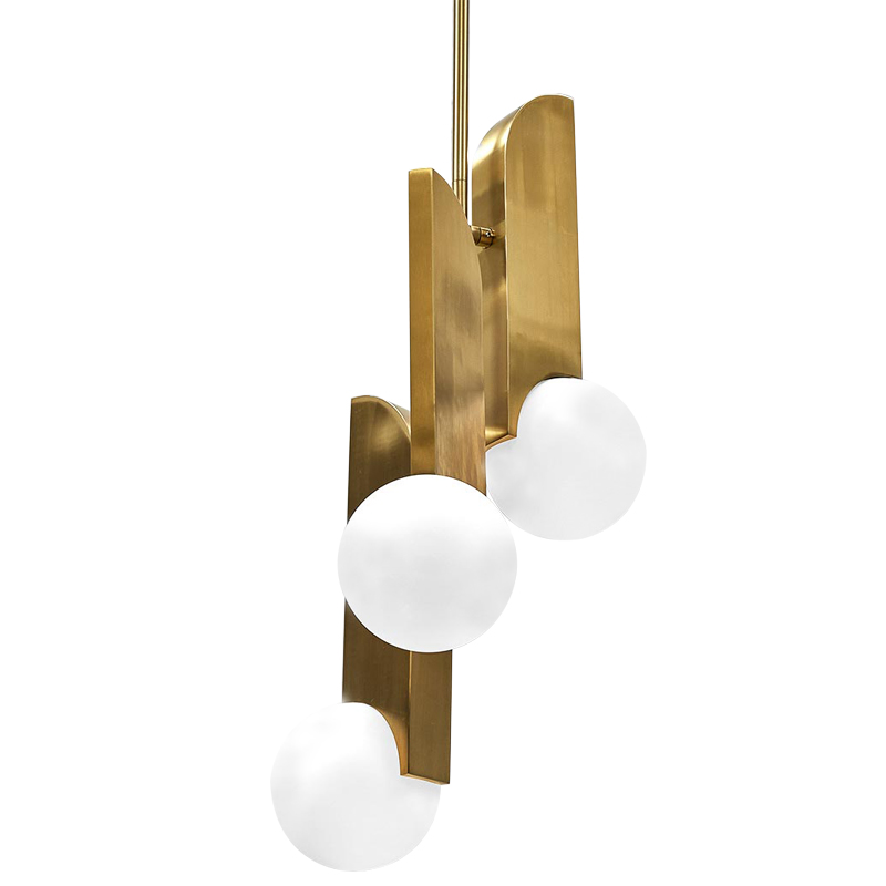 Подвесной светильник Harvir Hanging Lamp Золотой Белый в Ижевске | Loft Concept 