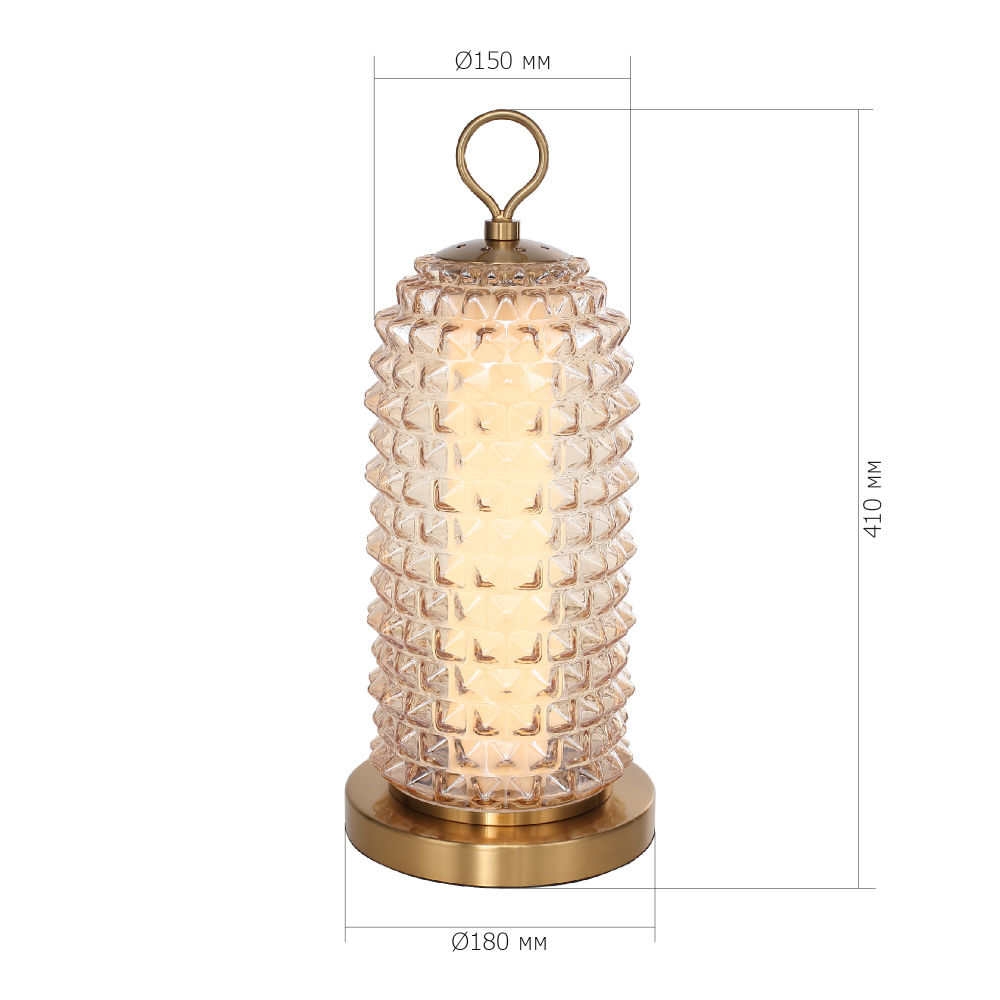 Настольная лампа с факутрным стеклянным плафоном Sonora в Ижевске