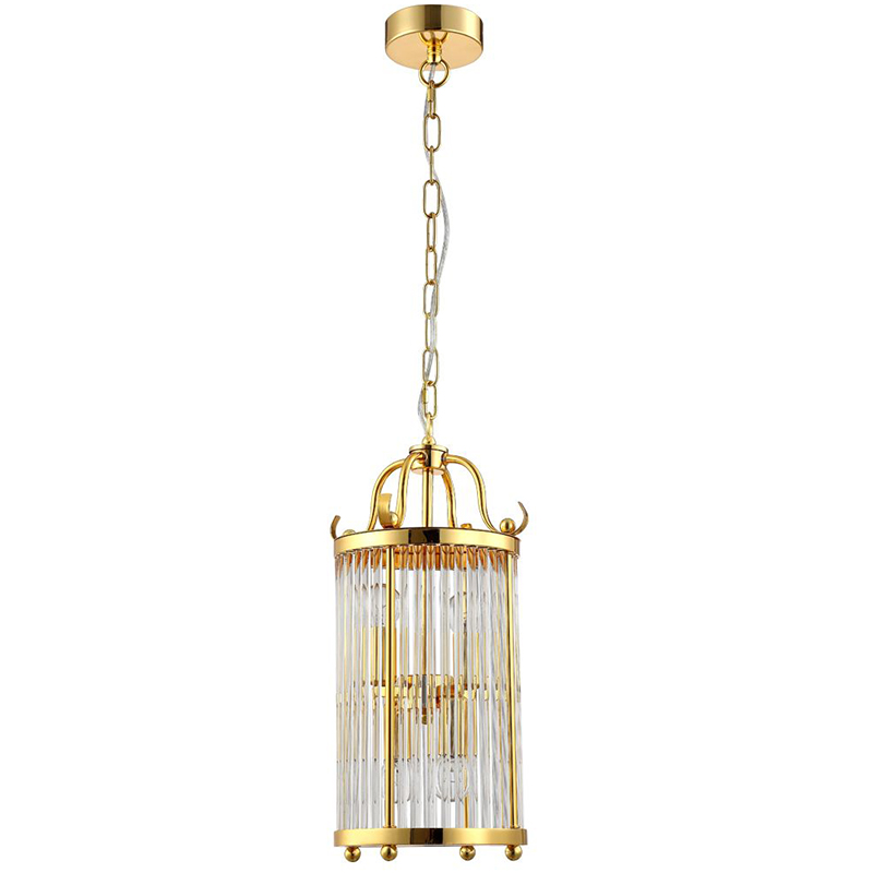 Подвесной светильник Gorden Gold Hanging Lamp Золотой Прозрачное Стекло в Ижевске | Loft Concept 