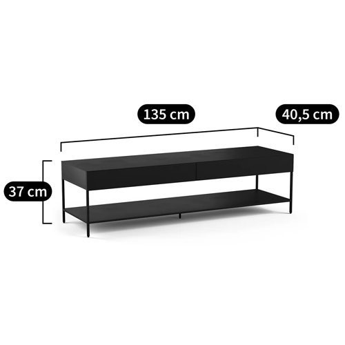 ТВ-тумба из металла с 2-мя ящиками Kelsey Metal TV Stand в Ижевске